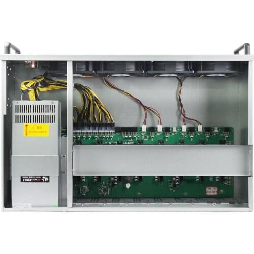 8gpu ethereum mining rig with power supply motherboard B85 gpu mining rig ethereum bitcoin miner GPU 2080 3080 support