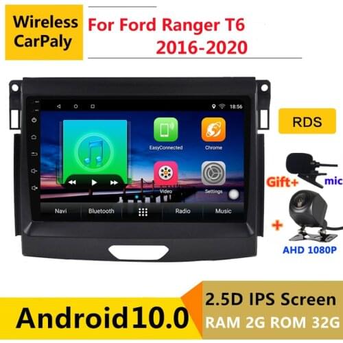 Android 10.0 car radio auto stereo for Ford Ranger T6 2016 2017 2018 2019 2020 navigation GPS DVD Multimedia Player