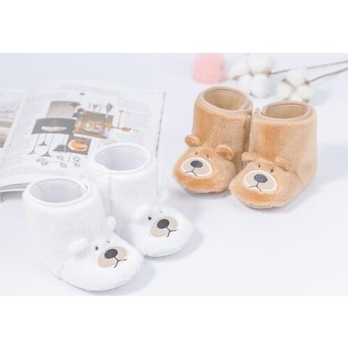 Baby Shoes Boots Baby Boy Girl Booties Winter Warm Animal Anti-slip Toddler First Walkers Infant Newborn Crib Shoes Moccasins