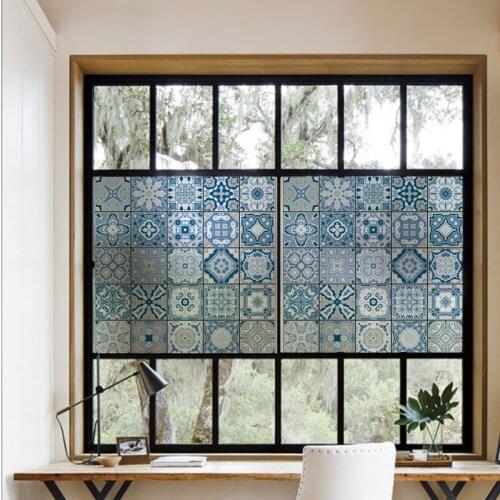 Spain Window Film Static Cling Heat-Control Privacy Protection Drop-Shipping Reusable Removable Glass Film Home Decoration s026
