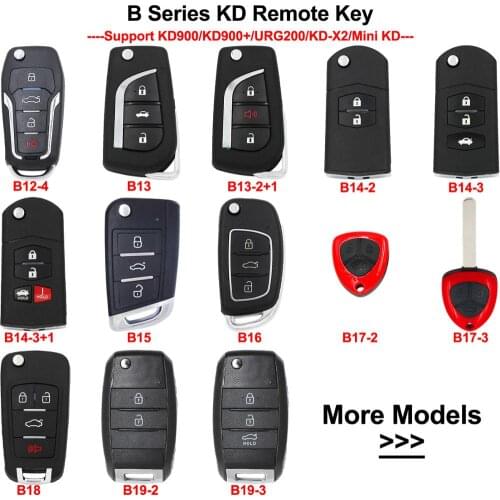 Keyecu B Series KD Remote Key B12-4 B13 B13-2+1 B14 B15 B16 B17-2 B17-3 B18 B19-2 B19-3 for KD900 URG200 KD900+ KD-X2 Mini KD