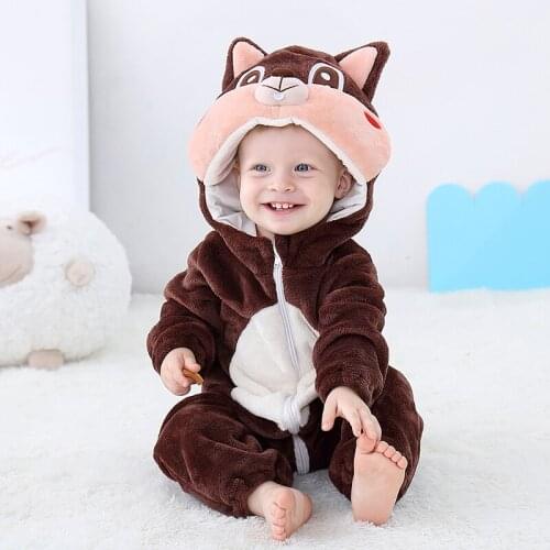 Baby Rompers Cartoon Lion Unicorn Animal Onesie For Kids Jumpsuit Winter Overalls Toddler Clothing Inflant Christmas Costumes