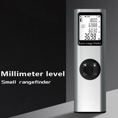 Laser Rangefinder Handheld Infrared Measuring Scale Small Size Indoor High Precisions Waterproof Dust Resistant Utility Tool
