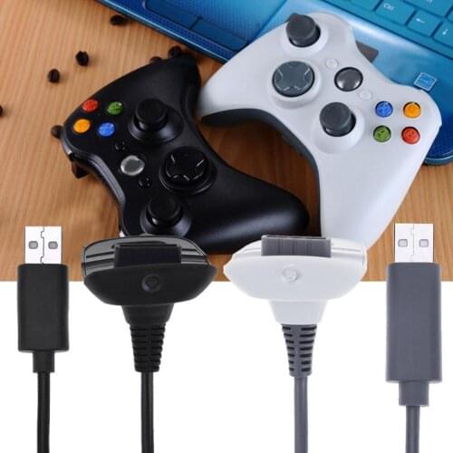 New USB Game Controller Charging Cable Wireless Controller USB Gamepad Joystick Power Supply Charger Cable For Xbox 360 Dropship