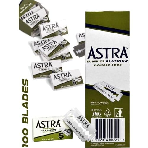 Astra Disposable Razer Blades Shaver Platinum Safety Men Women Double Edge Shave Bath Hair Mustache Beard New 2020 Summer 11 Hot