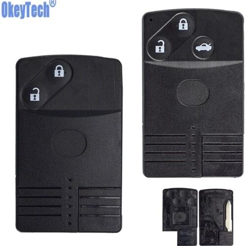 OkeyTech Replacement Remote Cae Key Shell For Mazda 5 6 CX-7 CX-9 RX8 Miata MX5 Fob Blank Uncut Blade Cover Case 2 3 Buttons