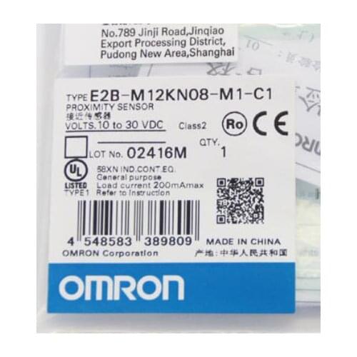 Omron genuine proximity switch sensor M12 connector type E2B-M12KN08-M1-C1