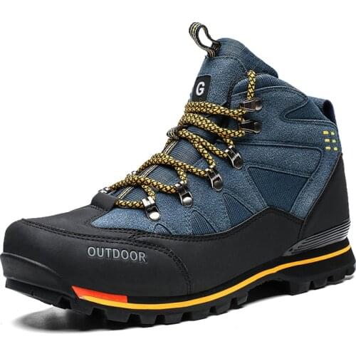 Autumn Winter Mens Hiking Boots Womens Sneakers Mountain Climbing Shoes Tactical Hunting Footwear New Classic Outdoor Sport Man