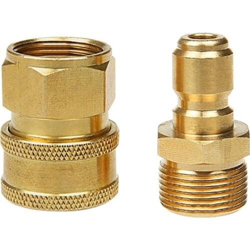 2pcs Coupler Adapter Cleaning Machine Quick Connector Set Fitting Replacement High Pressure Accessories Water Tool Hose Washer