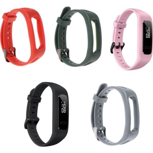 Wrist Band Strap Watchband TPU Adjustable Bracelet Sports Replacement for Huawei 3E/ Honor Band 4 Running Version