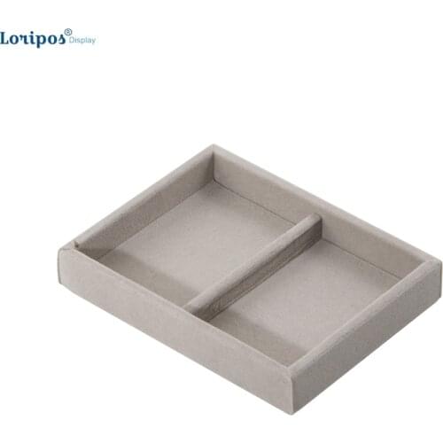 Grey Series Small Ring Earring Box Case Dresser Drawer Jewelry Storage Organizer Tray Pallet