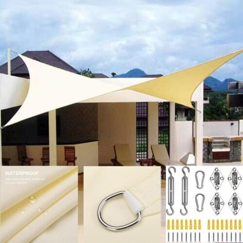 3x5/4x4 Quadrilateral Sun Shelter Waterproof Sunshade Protection Canopy Shade Sail Awning Camping Large Shade Cloth Canopy