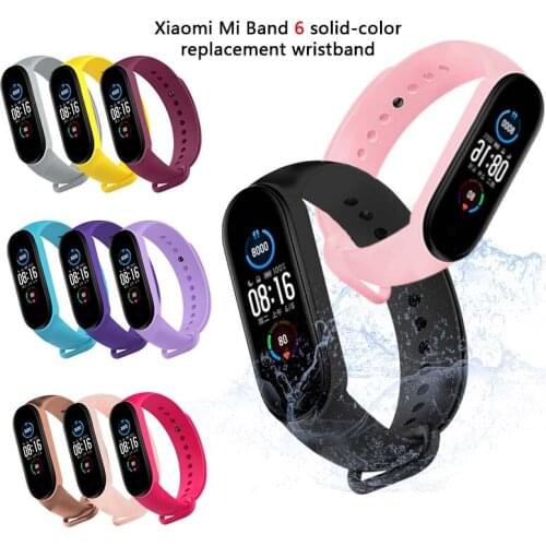 Sport Bracelet For Xiaomi Mi Band 6 Strap Silicone TPU Wristband Accessories For Xiaomi Mi Band 6 Straps MiBand 6 Bracelets
