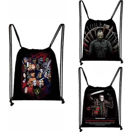 Cartoon Five Nights at Freddys drawstring bag FNAF storage bags Freddy Bear Bonnie Rabbit Foxy Chica backpack kids bookbag