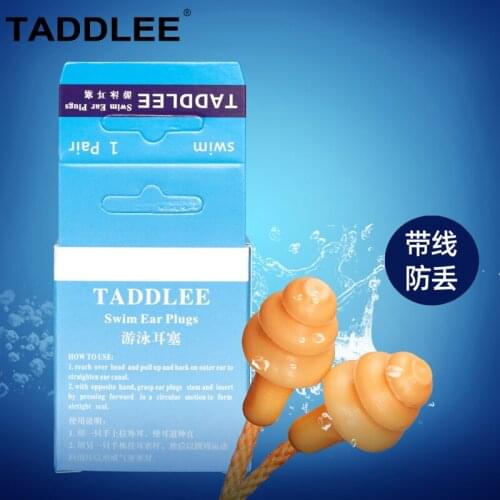 Taddlee Swimming Earplugs Waterproof Silicone Ear Plugs for Showering Bathing Surfing
