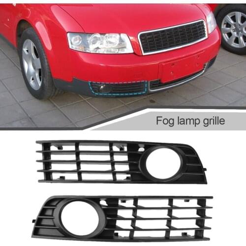 VODOOL Front Lower Bumper Fog Light Lamp Cover Grille Grill For Audi A4 B6 2002-2005 8E0807681 Car Foglight Grilles Car Styling