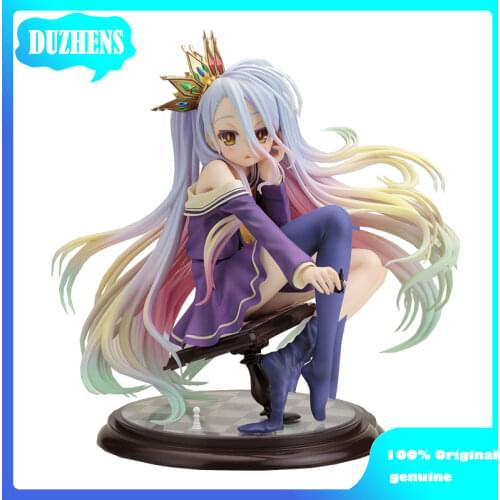 100% Original genuine NO GAME NO LIFE Shiro 15.5cm PVC Action Figure Anime Figure Model Toys Figure Collection Doll Gift