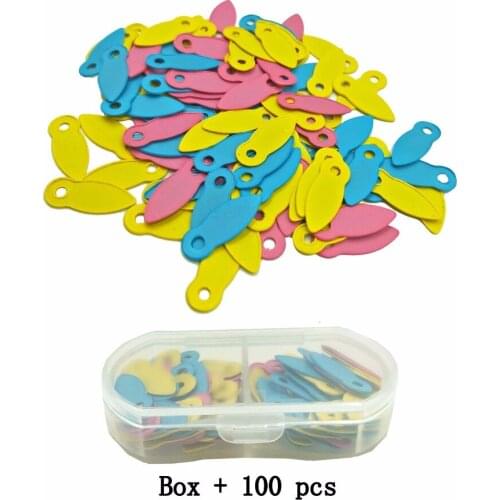 100Pcs + Box 6 Colors Brads For Rotating Locks Buttons Diy Photo Frame Decoration Brads Embellishment Decoration Scrapbooking