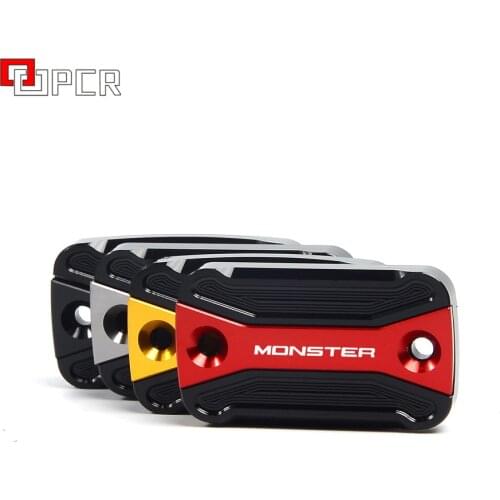 2 Pieces Motorbike Front Clutch Cover Brake Fluid Reservoir Cap For DUCATI Monster 600 620 M600 M620 2001 2004 2003 2004