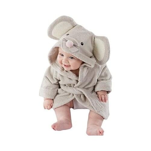2019 Emmababy Brand Newborn Boy Girl Animal Bathrobe Baby Hooded Bath Robe Towel Infant Bathing Honey Cosplay Cute Baby Clothing