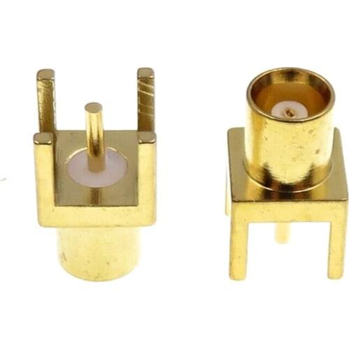 5pcs MCX-KE RF Radio Frequency Coaxial Connector 50 Ohm MCX Straight Through Famale Head Plug Socket Antenna Base Adaptor
