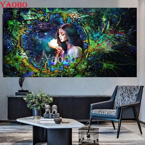 5D DIY Full Diamond Embroidery Large Paintings Fantasy princess girl poisoned apple Mosaic Cross Stitch Handmade Special Gift