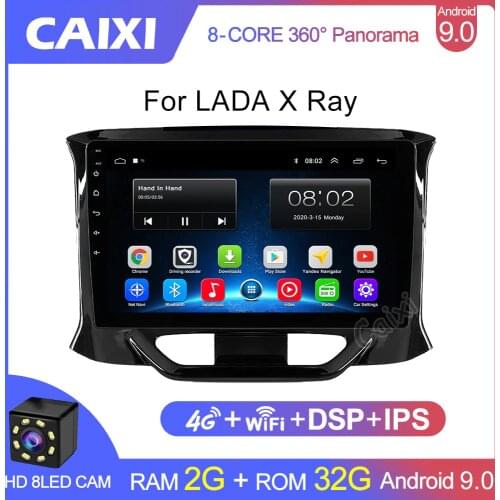 CAIXI 2 Din Radio Car Multimedia Video Player 2GB RAM Android 9.0 2Din dvd For LADA X-ray LADA, X-ray 2015 2016 2017- 2019