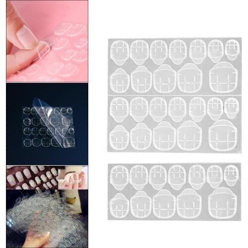 Double-side Adhesive Sticker Transparent Nail Glue Art Decoration Tool False Nail Art Adhesive Tape Glue Sticker