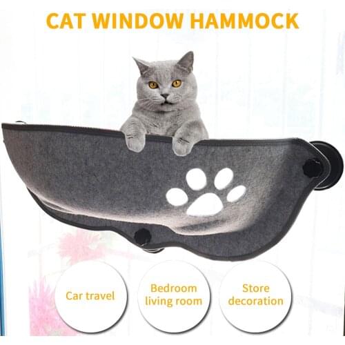 Hot Sale Pet Hammock Beds Bearing 20kg Cat Window Lounger Suction Hammock Pet Cat Window Shelf Comfortable Cat Ferret Pet Bed