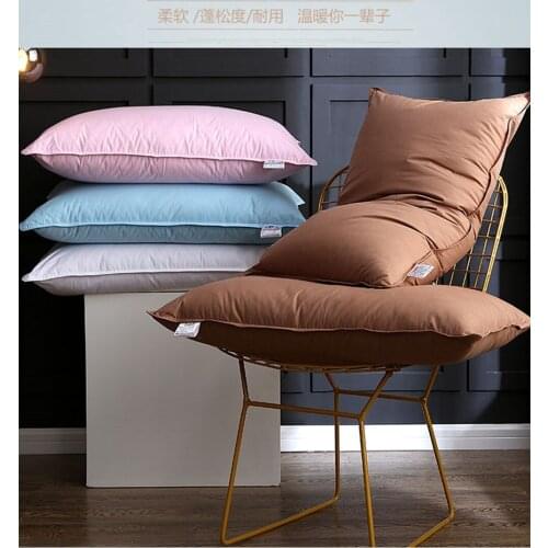 Goose Down Pillow High-grade Five Star Hotel Feather Pillow Adult Orthopedic Neck Pillows With 100% Cotton Cover