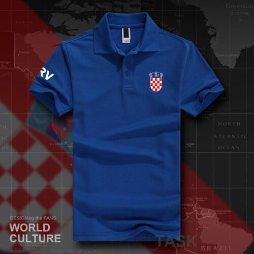 Croatia Hrvatska Croatian HRV Croats polo shirts men short sleeve white brands printed for country 2018 cotton nation team 20