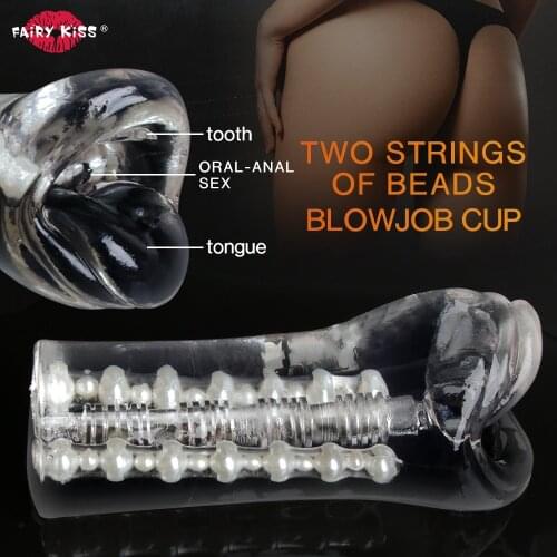 Artificial Vagina Erotic Oral Sex Toys For Men Masturbator Pocket Pussy Vaginal Mouth Male Masturbation Blowjob Soft Stick Adult