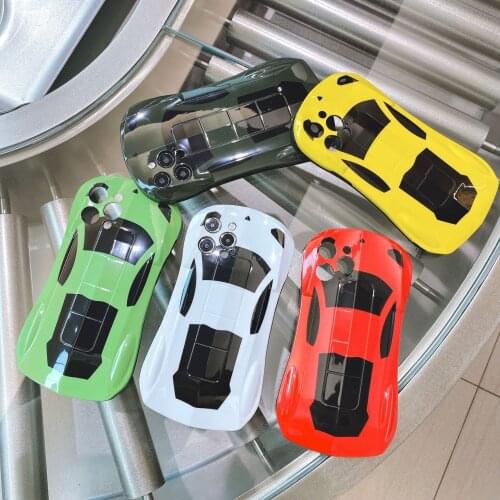 Cool Sports Car Suitable for IPhone 11/12promax 7/8plus Mini Mobile Phone Case for IPhone XSmax XR Silicone 3D Protective Cover