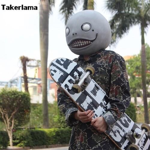 Game NieR:Automata Emil Mask Vinyl 1:1 Funny Cosplay Masks Helmet Props Party Halloween Cosplay Prop
