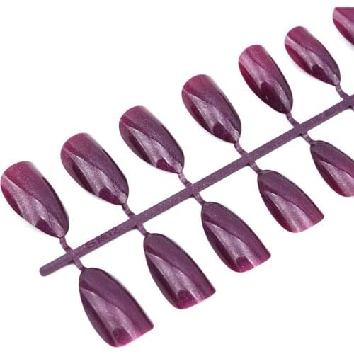 Matte Fake Nail Pointy Strong Extension Of 24pcs Nail Tips Need Gel Glue To Press On Nails For Nail Art