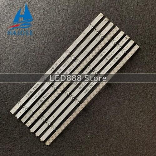 16pcs New LED Backlight Strip For 49UH6107 49UH6109 49UH6110 49UH6030 49UH603T 49UH603V 49UH6090 49UH6100 49UH6200 49UH6207