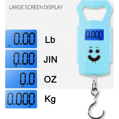LCD Display Portable Hanging Scale Digital Scale BackLight Electronic Fishing Weights Pocket Scale Luggage Scales