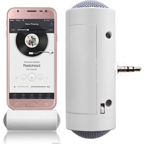 Portable Stereo Sound Mobile Phone Speaker Dual Channel 3.5mm Standard Connector For Cell Phones MP3 MP4 Nano Laptop