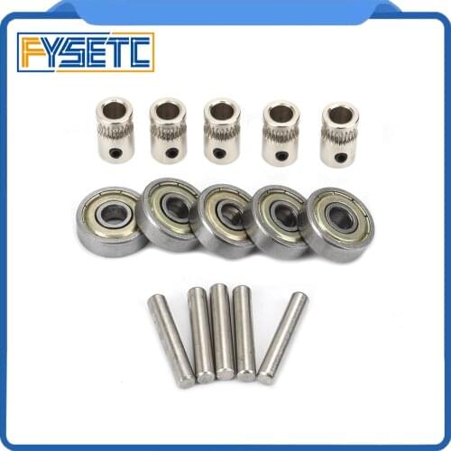 Prusa i3 MK2.5/MK3 Multi Materials 2.0 3d Printer Extruder Gears 625ZZ Bearings Shafts Kit For Mk3 MMU2 Ball Bearing Set