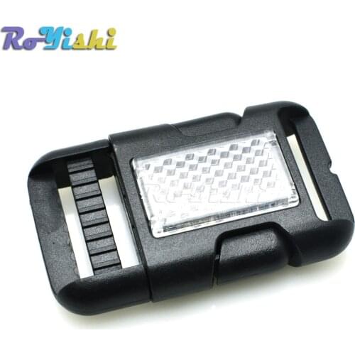 500pcs/pack 1"Plastic Side Release Buckle Single Adjustable Belts Tactical Backpack Straps Webbing 25mm