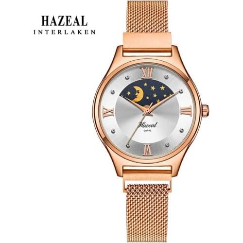 Switzerland Luxury Women Watches Moon Face Ladies Wristwatch Original Design Japan Quartz relógio feminino monther day gift