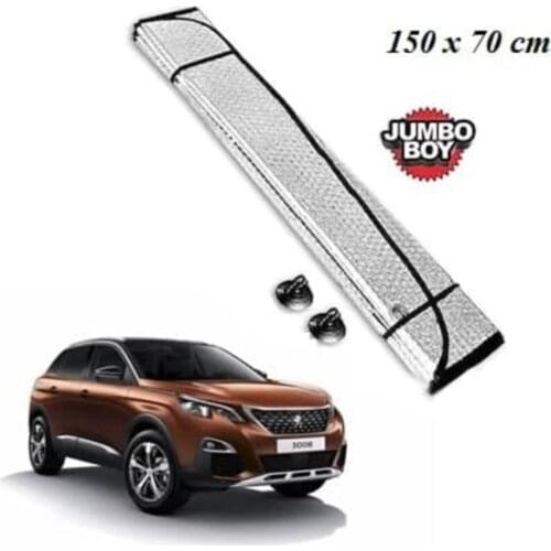 Car Front Window Sunshade Auto Front Glass Foiled Foldable Sunscreen Curtain Sun Visor 150X70 Cm