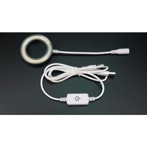 Sunshine SS-033C Integrated Ring Light LED Dust Mirror Microscope Light Source 36 LED White Light Configuration Dust-Proof Lens