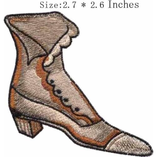 High-heeled shoes 2.7"wide embroidery patch for fieltro/3d patch/embroideries
