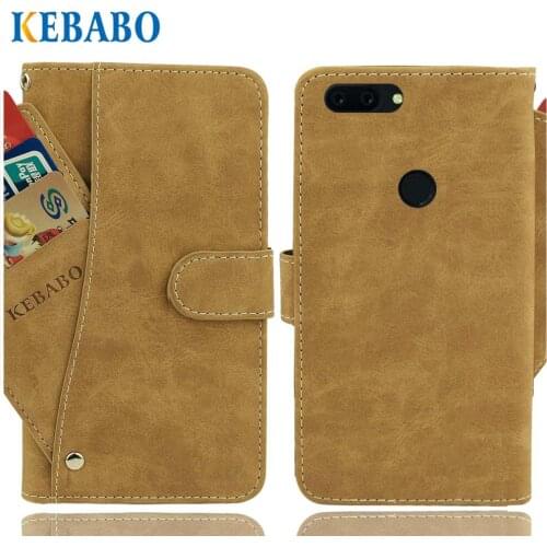 Vintage Leather Wallet For Philips S561 Case 5.45" Flip Luxury Card Slots Cover Magnet S561 Stand Phone Protective Bags