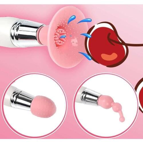 Mini Massage Vibrator Nipple Sucker Vibrator Mini Three-piece Stimulating Female Licking Clitoris Feminine Products