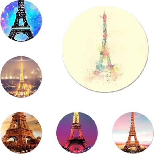 58mm Eifel Tower Icons Pins Badge Decoration Brooches Metal Badges For Backpack Decoration