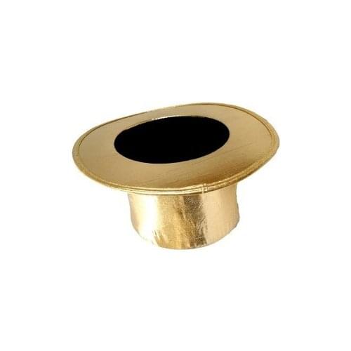 Gold Folding Top Hat - Magic Trick,Accessories,Stage Magic Props,Close Up,Mentalism,Comedy,Magia Toys Classic Magie