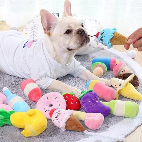 2Pcs/Set Pet Toys Bite Resistant Cute Cat Dog Toys Dog Squeaky Toy Cat Chew Toy Pet Supplies