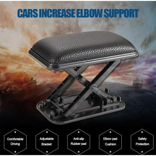 2019 Universal Soft Car Armrest Cushion Memory Foam Car Seat Rest Pads Adjustable Height Elbow Support